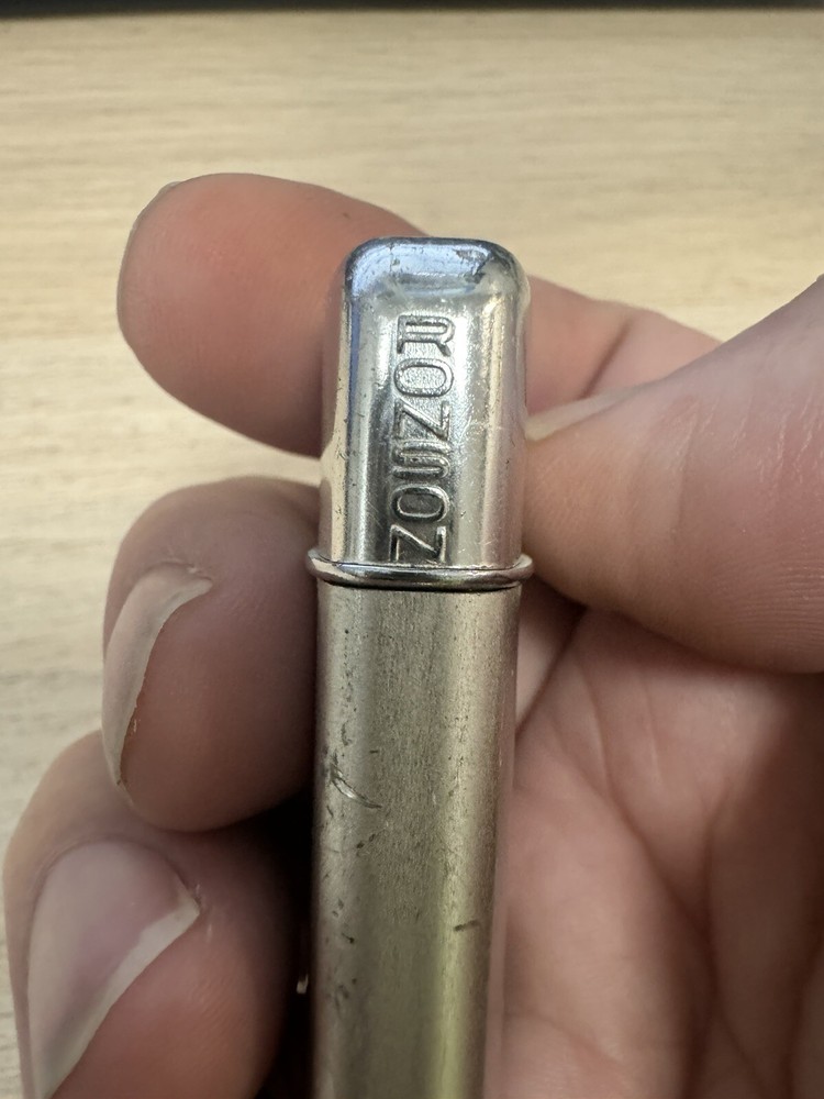 Vintage Ronson Typhoon Flip Top Lighter - Silver Tone