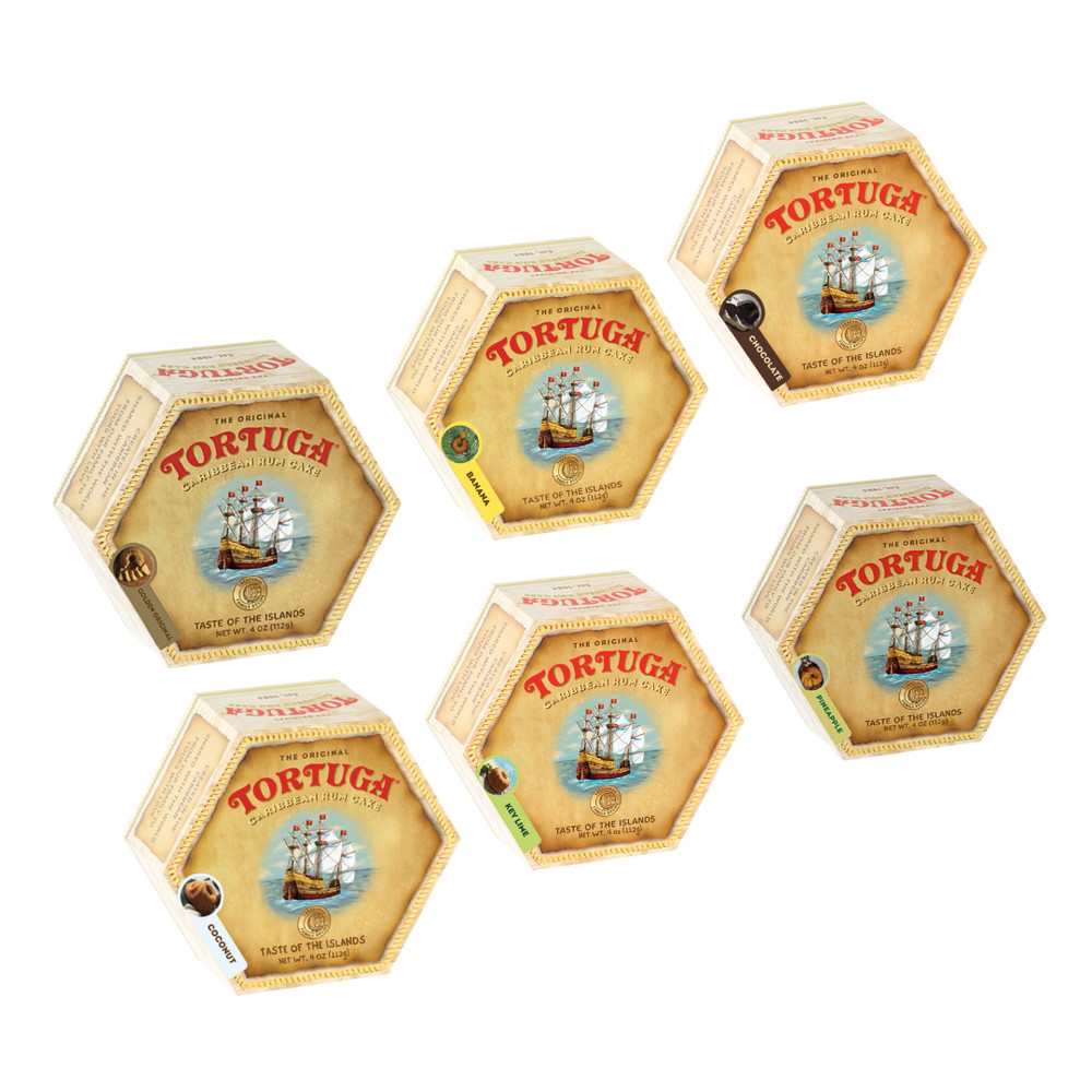 Tortuga Rum Cake Sampler - 6 Rum Cakes