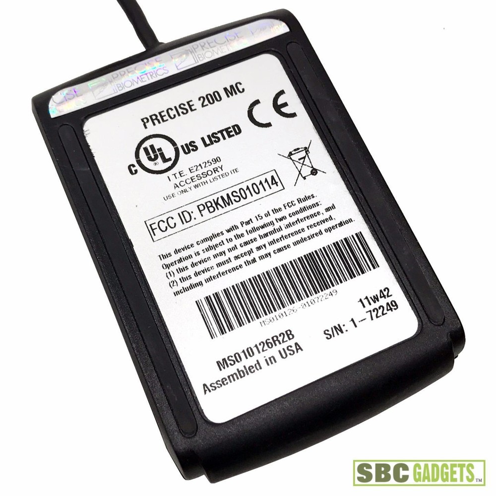 Precise 200 MC USB Combination Biometric & Smart Card Reader (Model: 200 MC)