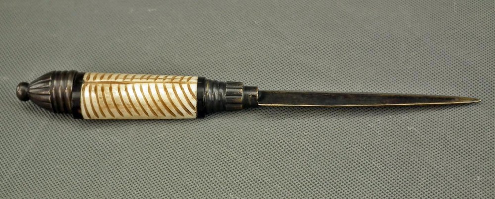 Very Unusual Massive Bronze Stiletto Dagger