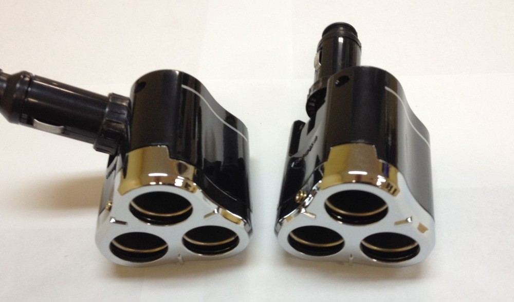 CIGARETTE LIGHTER 3 WAY SOCKETS SPLIT POWER  CHARGER LED LIGHT GPS CB-032