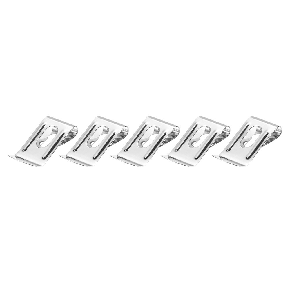 5Pcs 34*18mm Silver Holster Sheath Belt Clip Clasp Spring Buckle Hook Practical