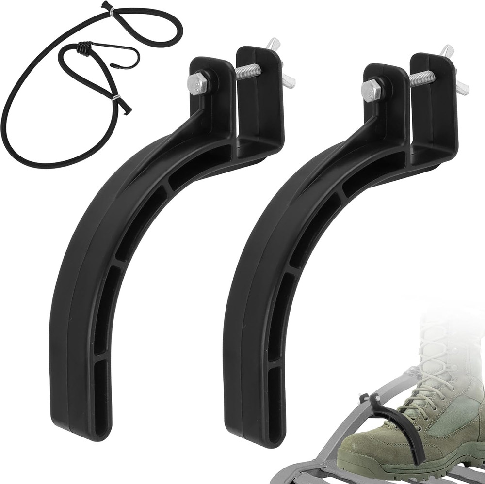 Climbing Tree Stand Accessories Rapid Climb Stirrups with Elastic Black