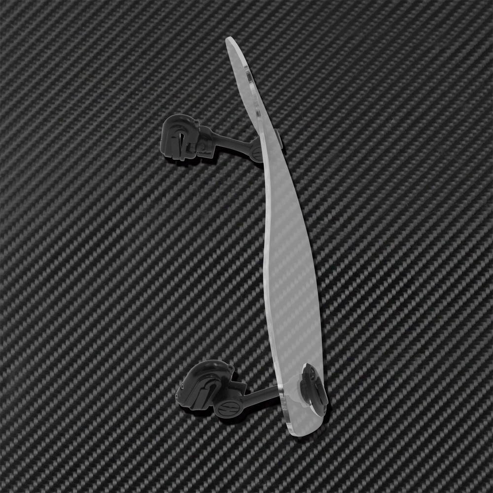 Motorcycle Clip On Adjustable Windshield Spoiler Windscreen Extension Deflector