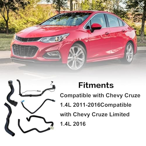 Engine Radiator Coolant Hose & Heater Hose &Pipe 5PCS Compatible with Chevy