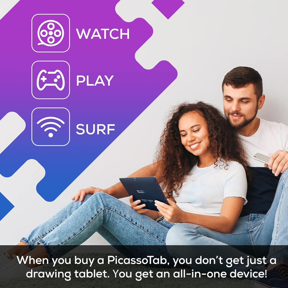 Picassotab X Drawing Tablet • No Computer Needed • Drawing Apps & Tutorials • 4