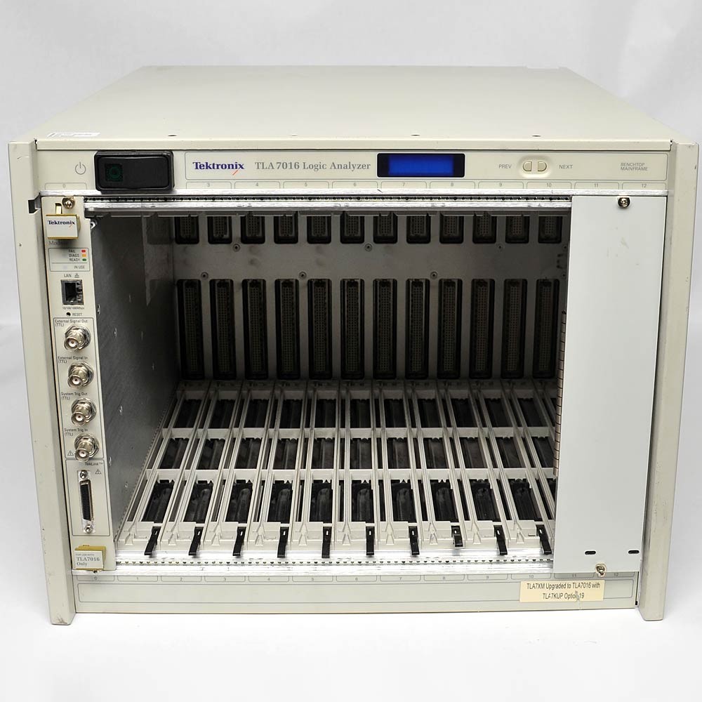 Tektronix TLA7016 6-Slot Benchtop Logic Analyzer Mainframe with Interface Module