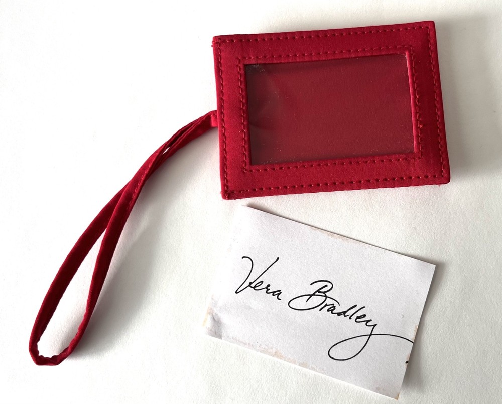 Vera Bradley Luggage Tag - Microfiber Red - Never used