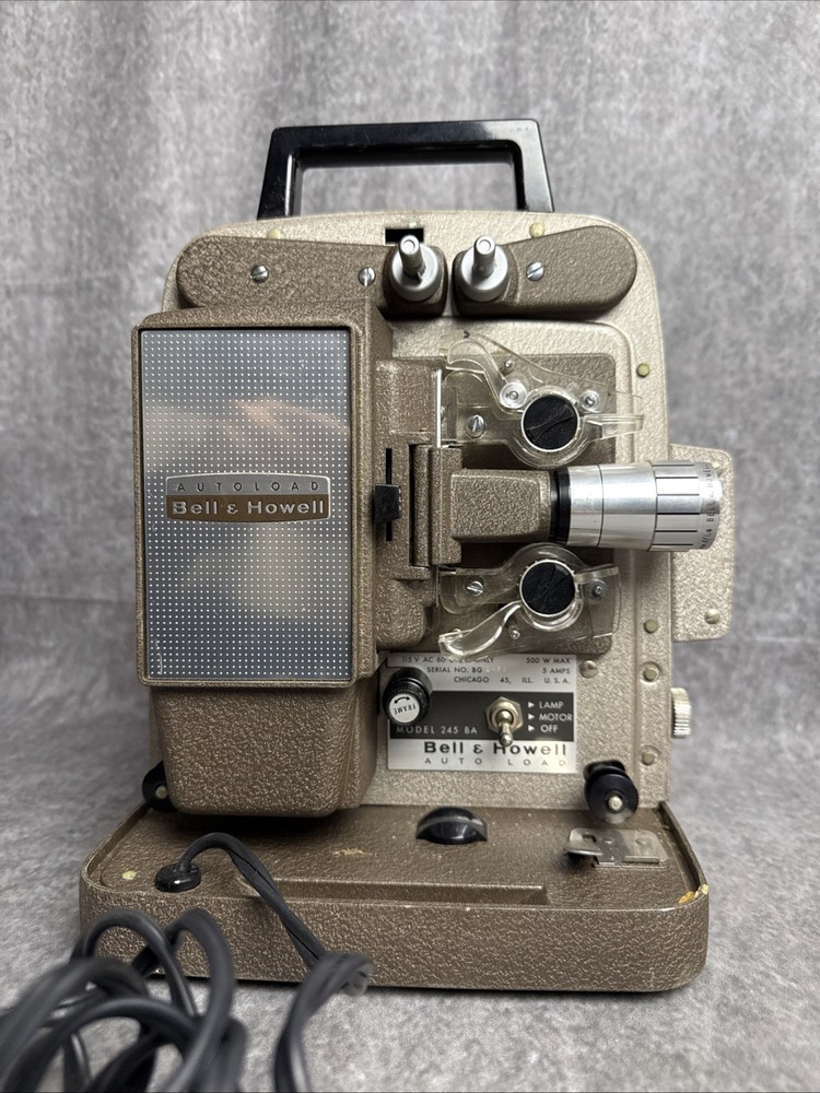 Bell Howell Autoload 8mm Projector Model 245 BA W/ Working Motor