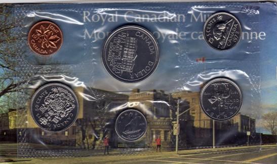 1973 Canada PL Set (6 Proof-Like Coins Cent to $1). MINT UNC.