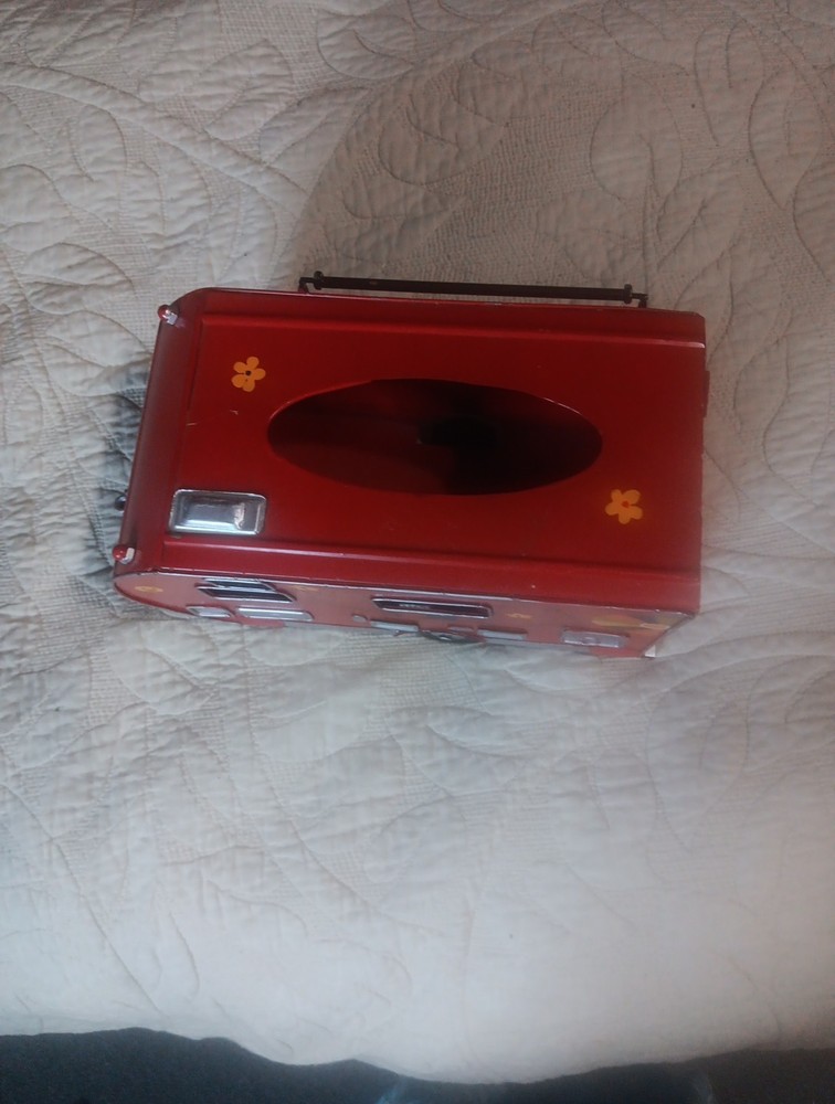 Red Camper Trailer Model Tissue Holder