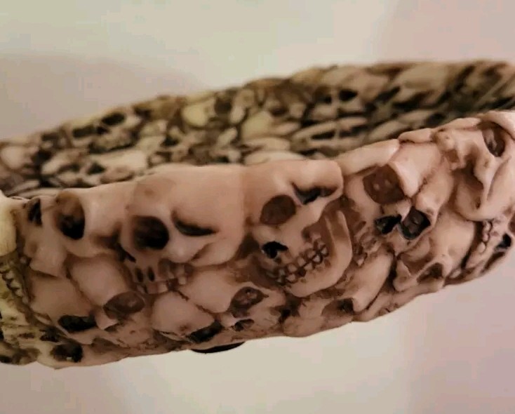 Pacific Giftware HalloweenSkull Trinket Dish Skull Resin
