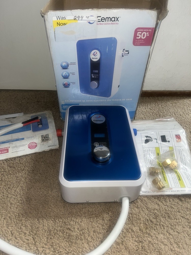 Eemax EEM24013 Electric Tankless Water Heater - Blue -