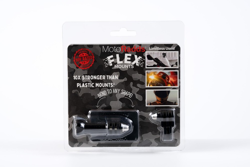 Flexible Adhesive Action Camera Mount for dashboards, windshield, handlebars,...