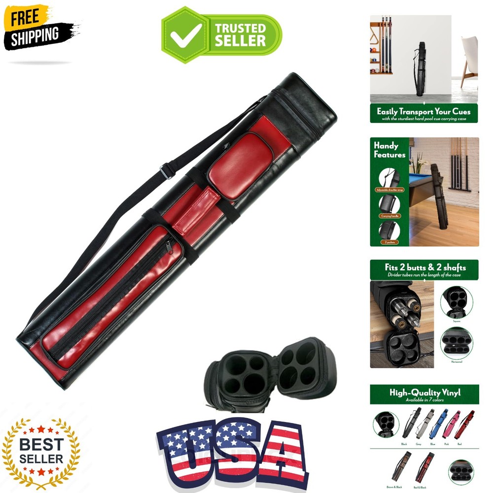 Hard Pool Cue Stick Carrying Case