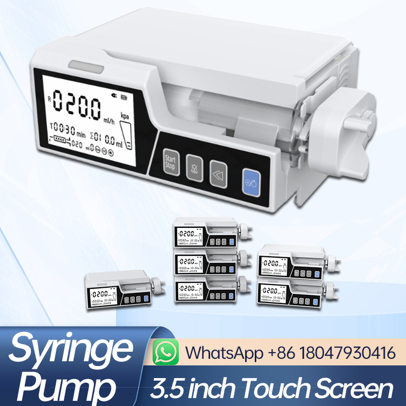 3.5 inch Syringe Pump Human/VET  Touch Screen Stackable type
