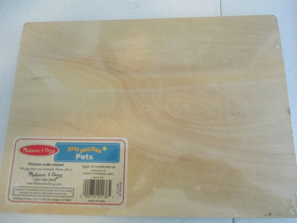 Melissa & Doug First Peg Pets Puzzle (NEW) Fast Free Ship