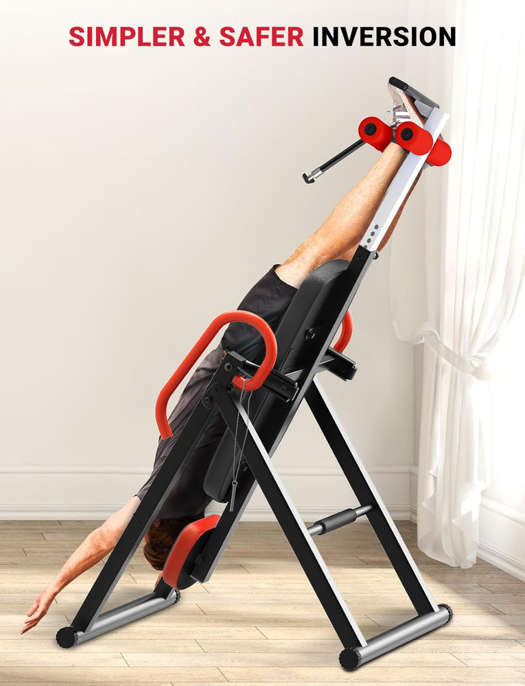 Gravity Inversion Table for Back Pain Relief 2026 New Inversion Table W/Lumbar S