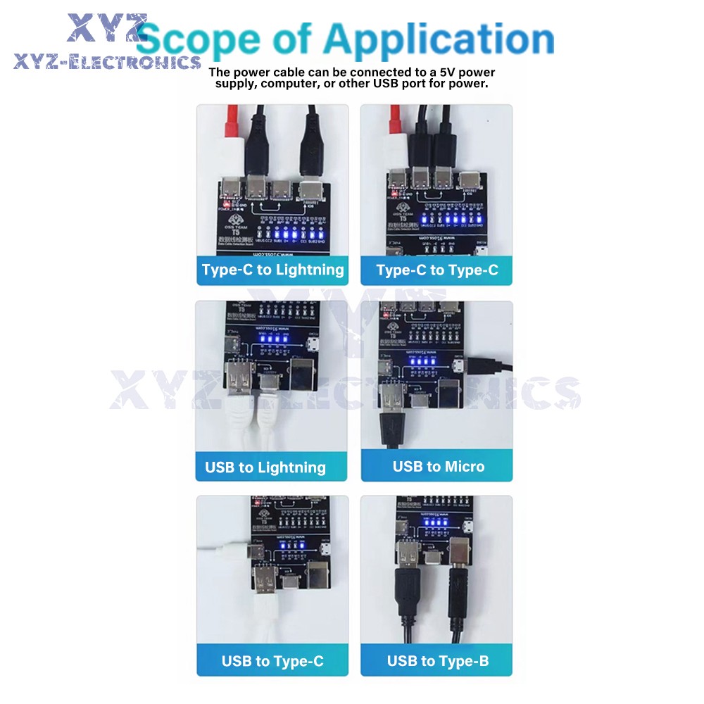 T5 Multifunctional Interface Cable Detection Module Data Cable Abnormal Testing