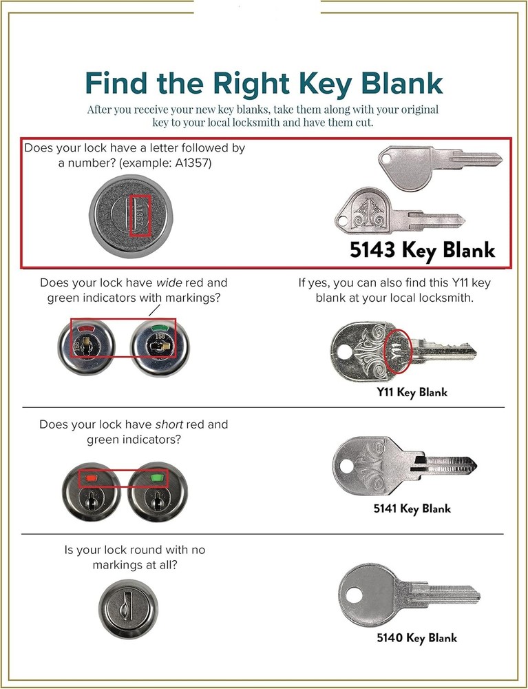S 5143 Key Blank For High Security Mailbox Lock