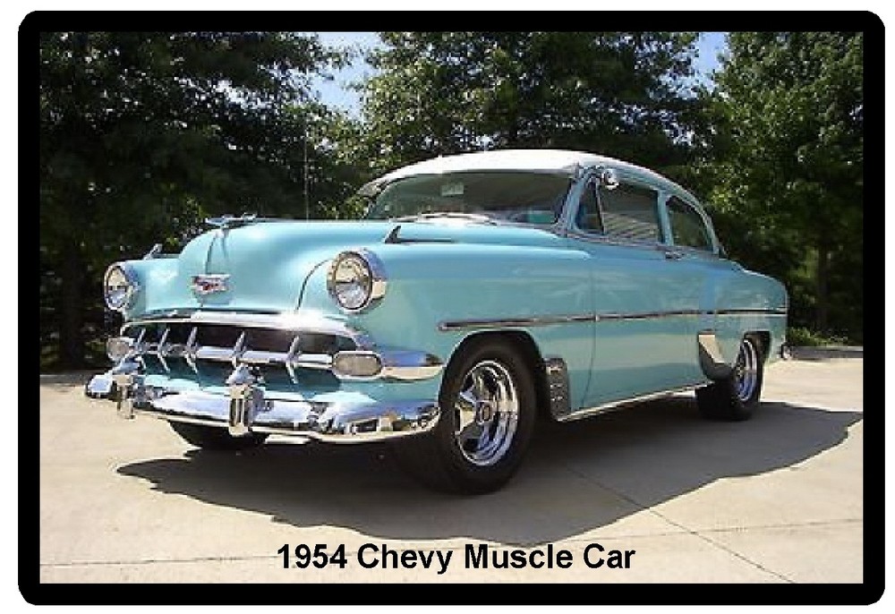 1954 Chevy Muscle Car Refrigerator Magnet