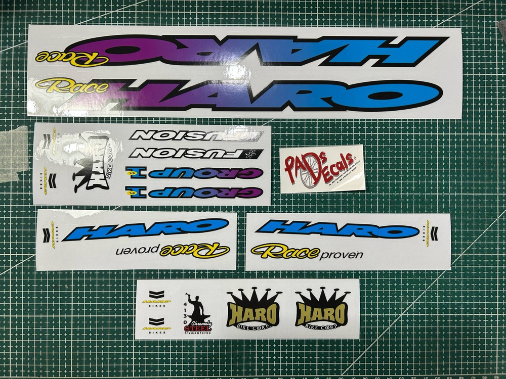 Haro group 1 bmx sticker decals