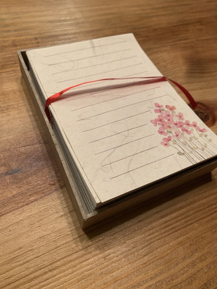 Chinese Floral Notepaper Stationery Box Set