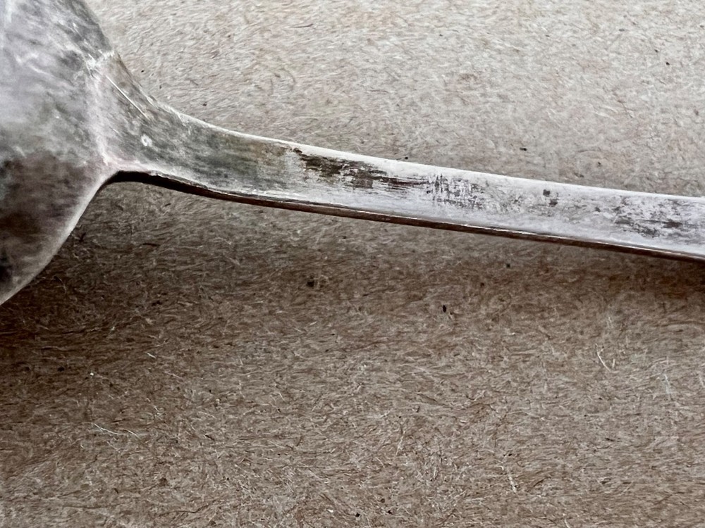 Antique German Solid Silver Spoon C.P. Deschmann 12 Lot .750 Silver 12g Monogram
