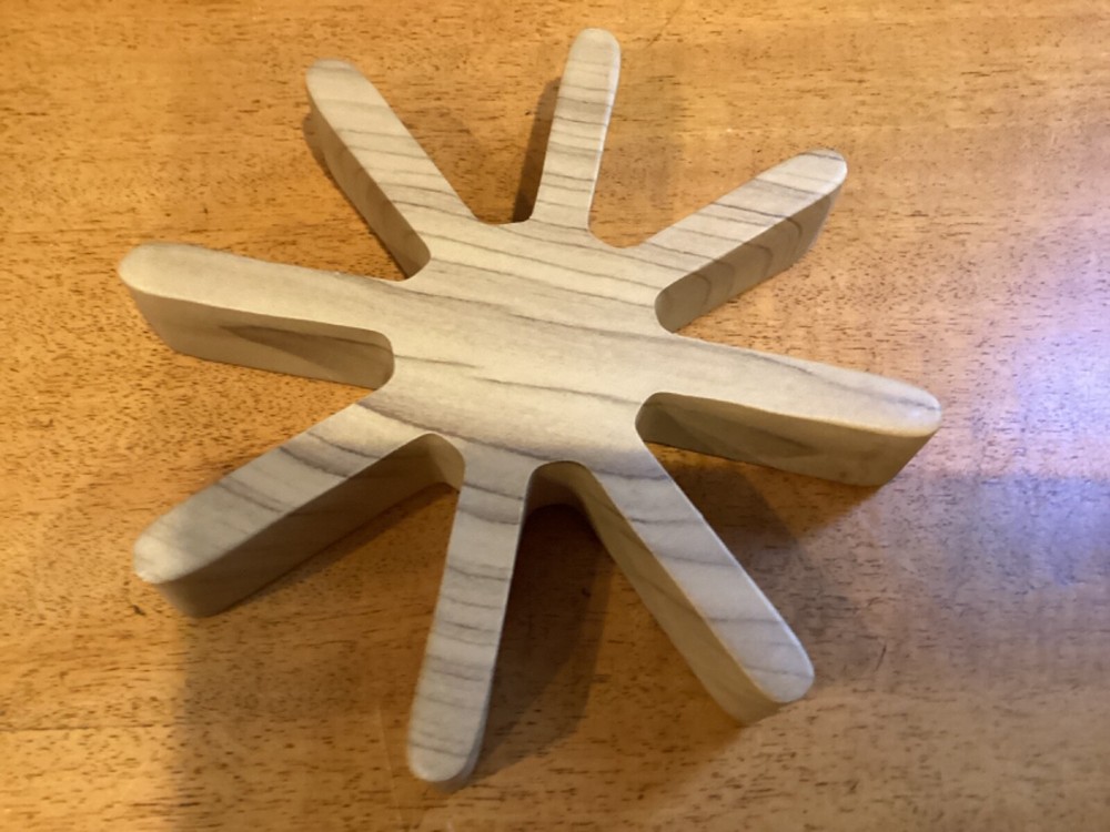 Wooden 6.5” asterik