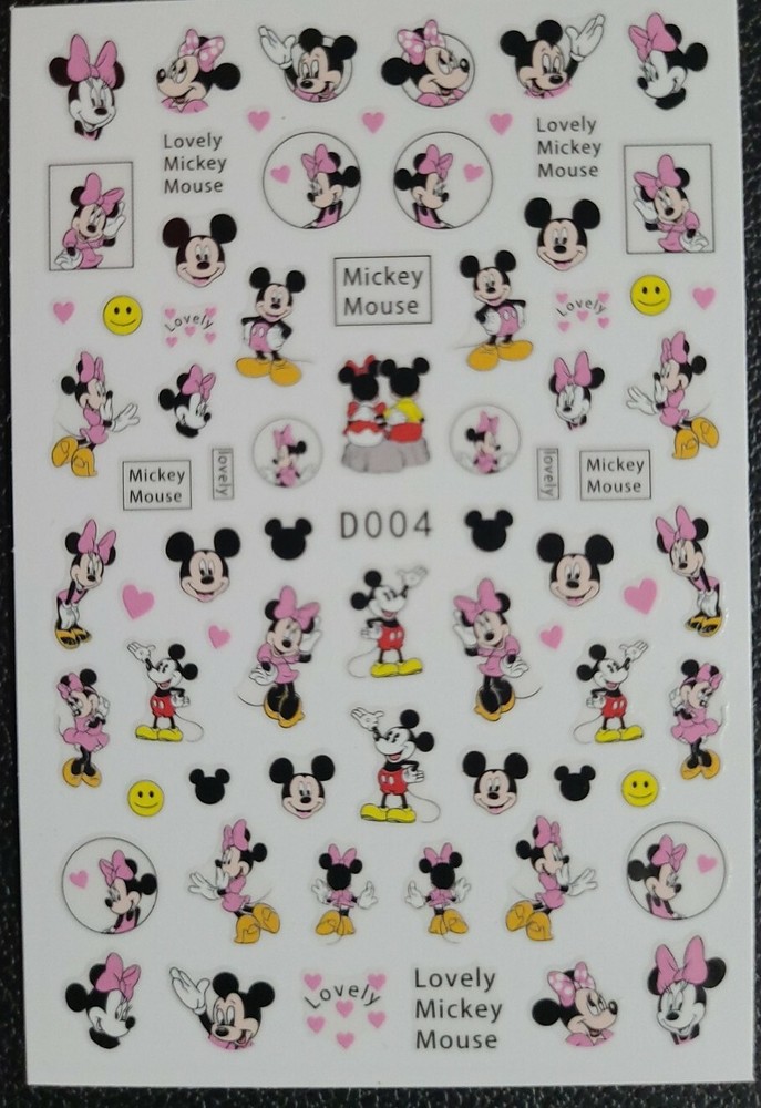 Mickey Mouse Nail Art Stickers