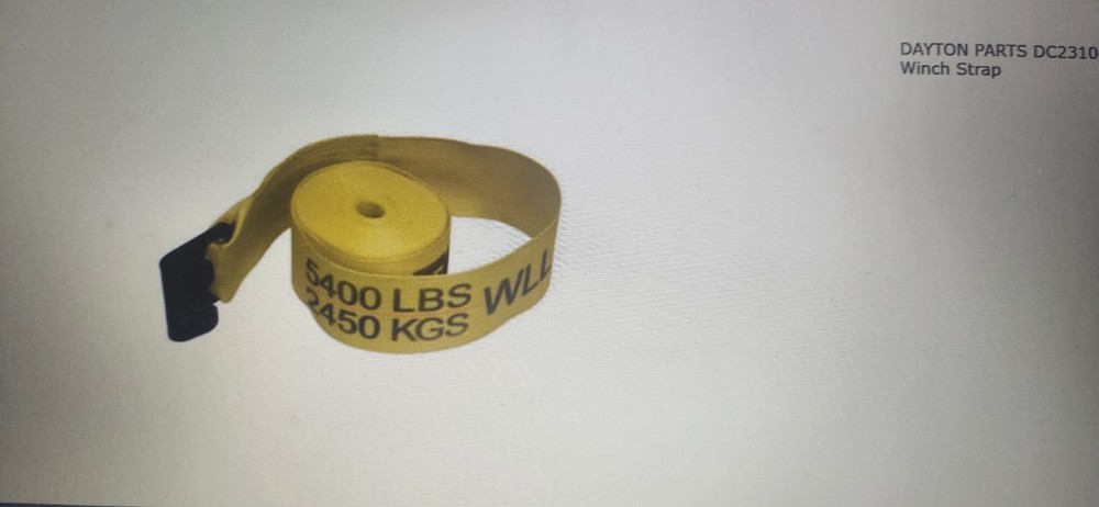 Winch Strap - 4 In. x 30 Ft. Strap With Flat Hook