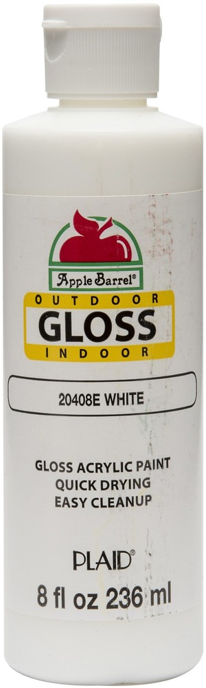 Apple Barrel Gloss Acrylic Paint 8oz-White