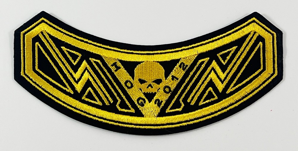 2012 HOG Harley Davidson Owners Group Vest Jacket Rocker Patch