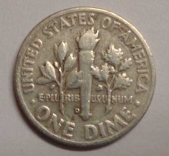 1956 D Roosevelt Dime 90% Silver