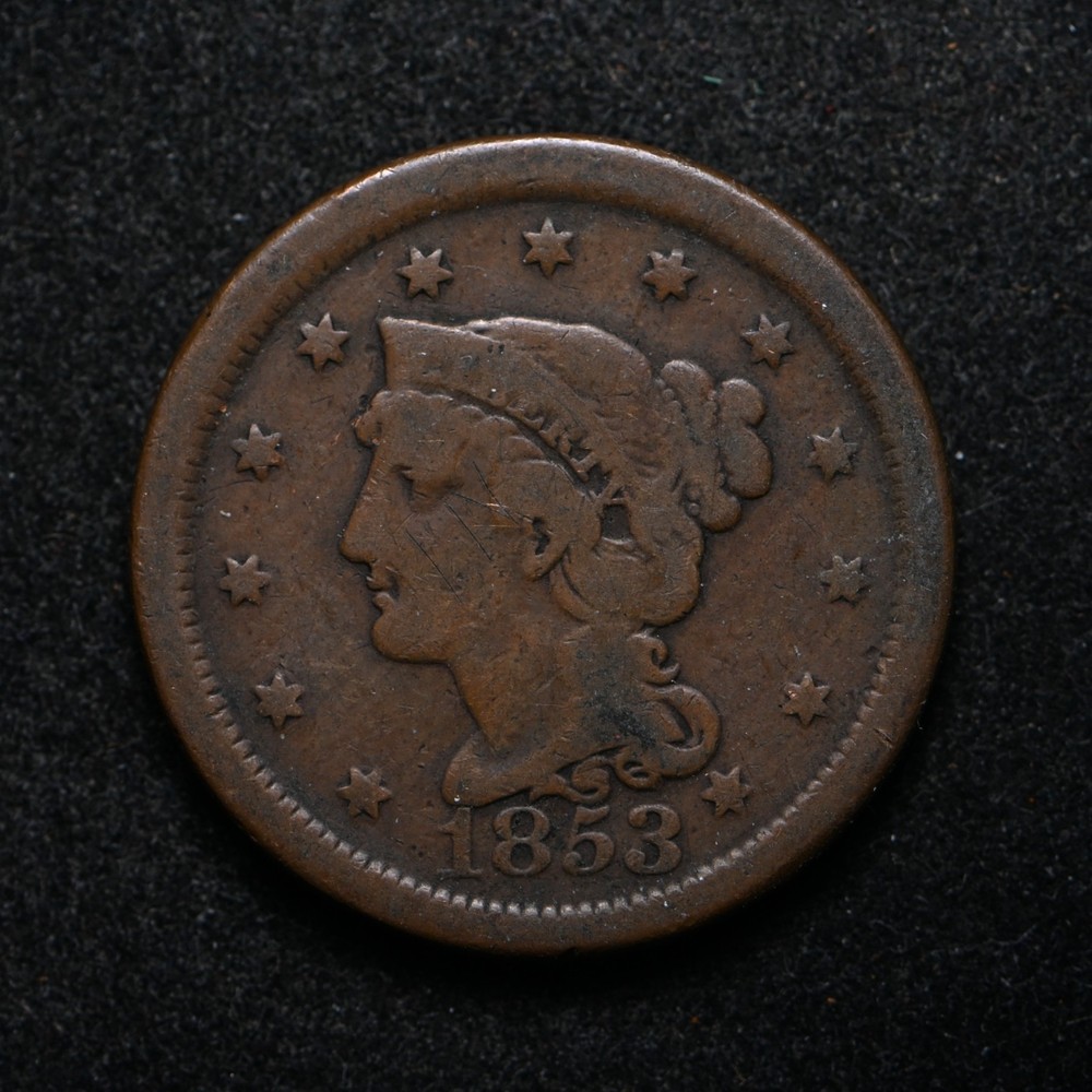 1853 Large One Cent (cn16435)