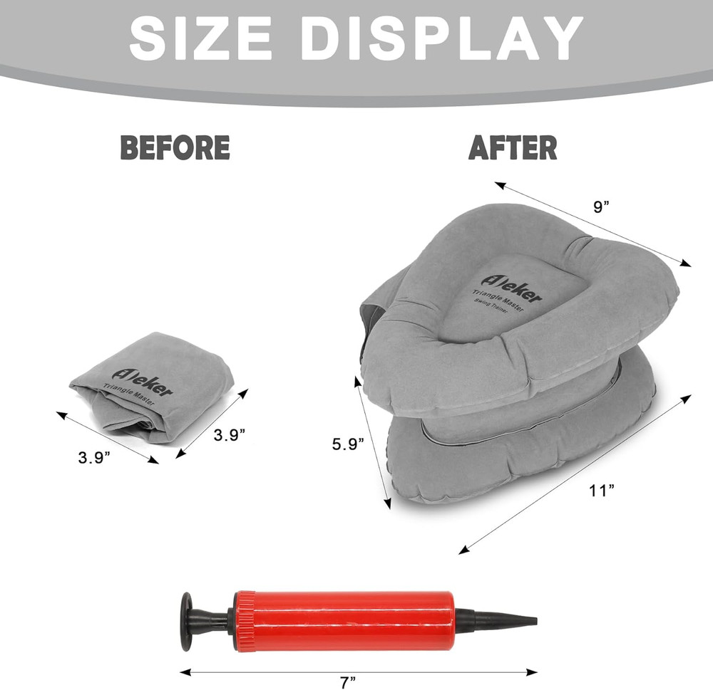 Golf Swing Training Aids, Inflatable Triangle Teacher Fit, Posture Correction...