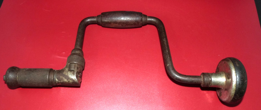 Antique Hand Crank Drill Tool