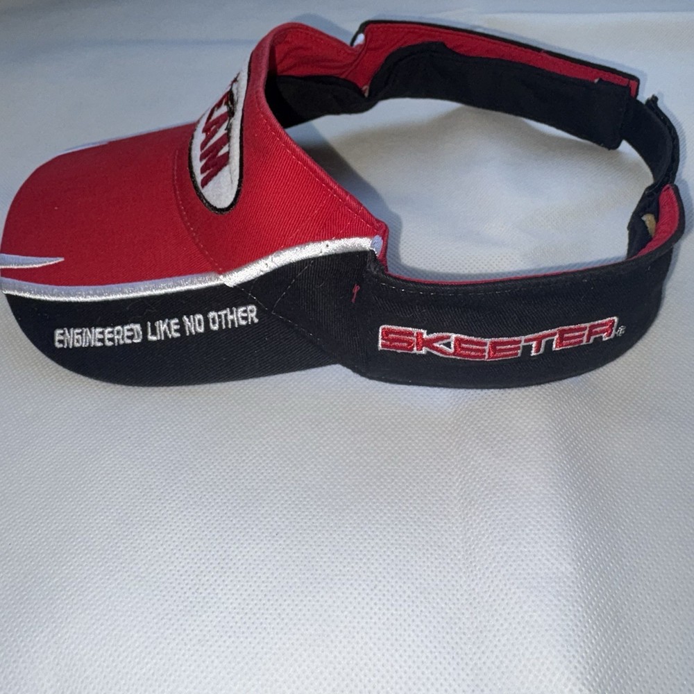 Skeeter Performance Fishing Boat Visor Adjustable Size Strap Red