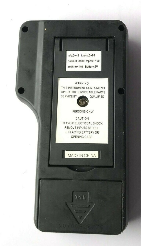 Smart Sensor Intell Instruments Plus AR826+ Digital Anemometer