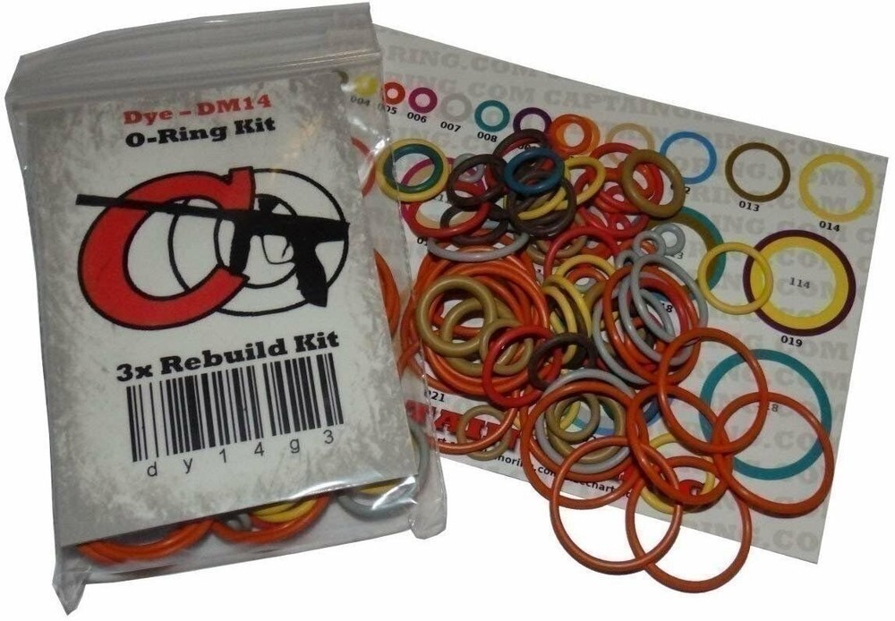 Captain O-Ring MacDev Prime - Color Coded 3X Oring Rebuild Kit