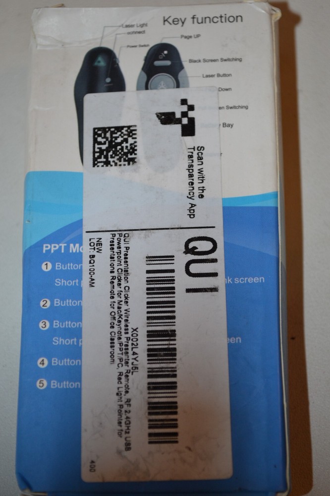 Wireless Presenter Clicker Remote