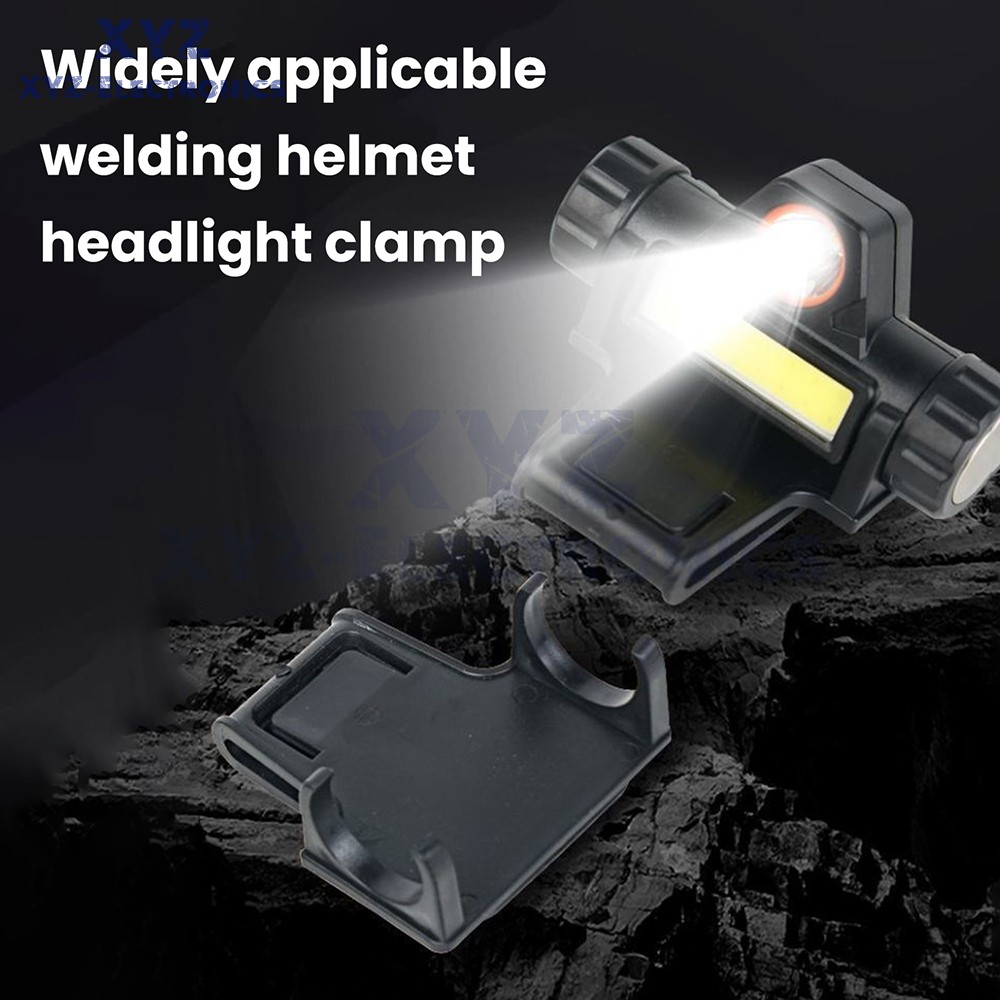 USB Rechargeable LED Headlamp Headlight Head Light Flashlight w/Mounting Bracket