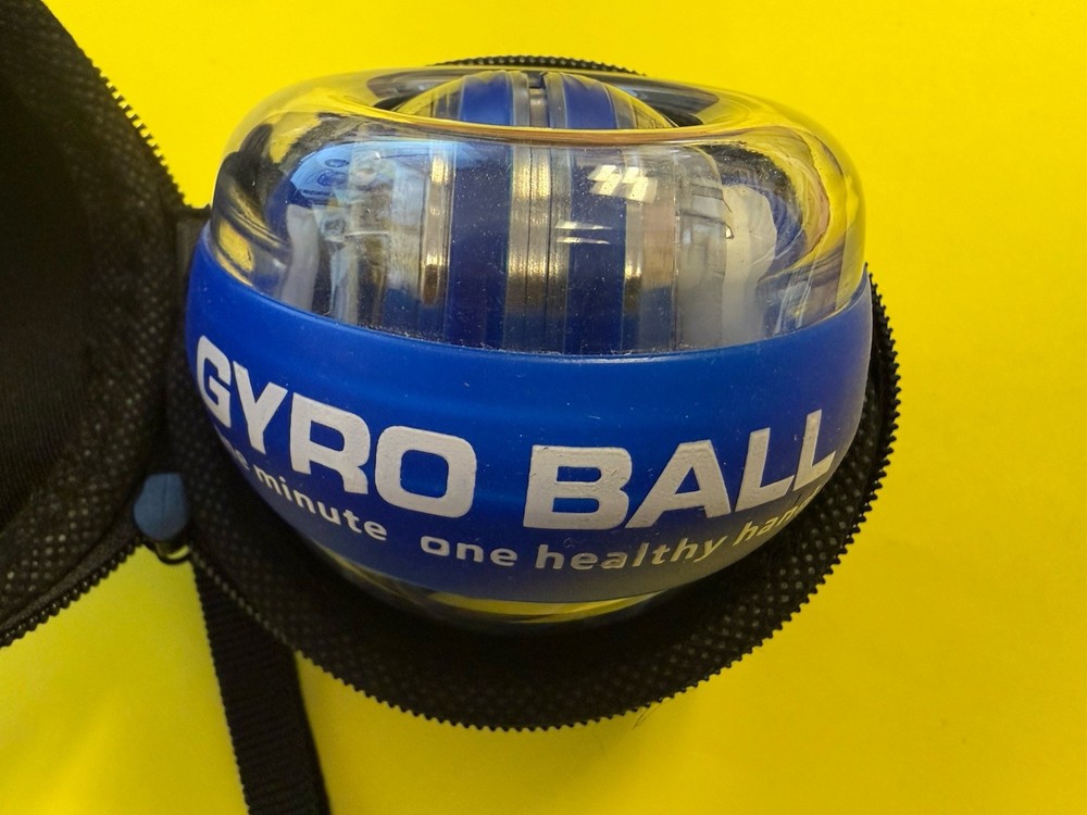 Gyro Ball with LED Lights - Wrist Strength - Auto-Start- Protective Case