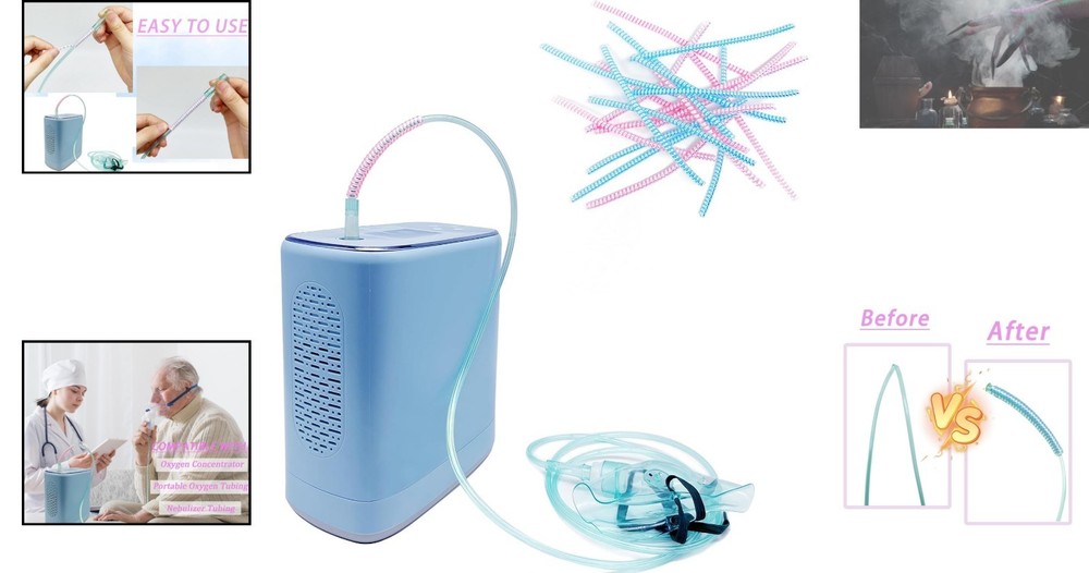 Essential 20PCS Oxygen Hose Straighteners - Uninterrupted Therapy Support