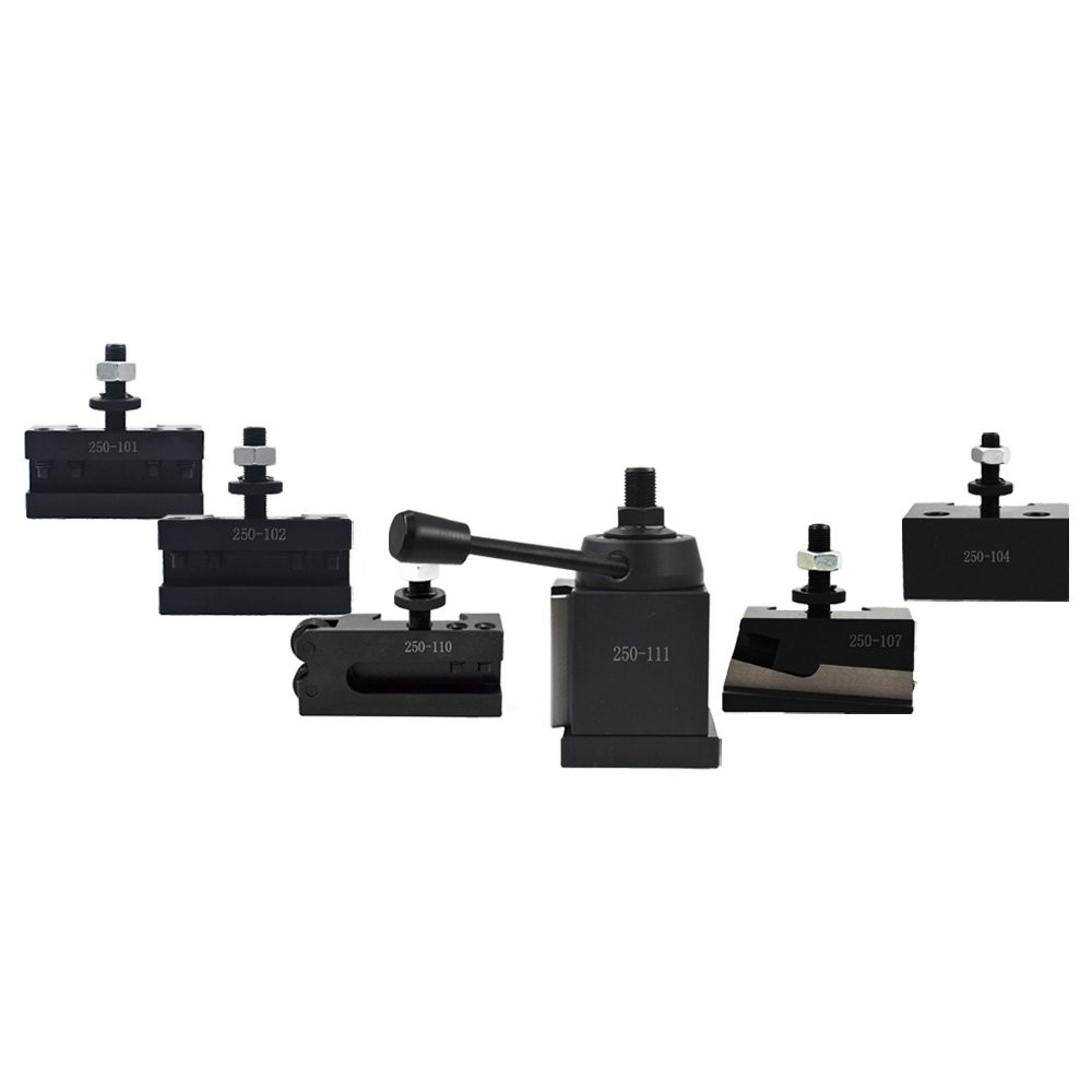 AXA Size 250-111 Wedge Type Quick Change Tool Post Set For Lathe 12"