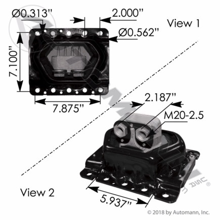 Automann MV27031 Motor Mount for Volvo