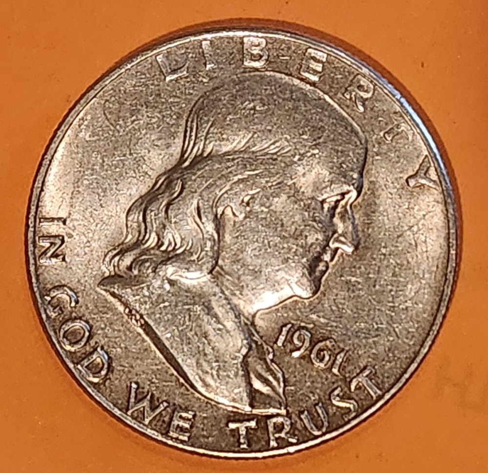 1961 D Franklin Half Dollar 90% Silver Content