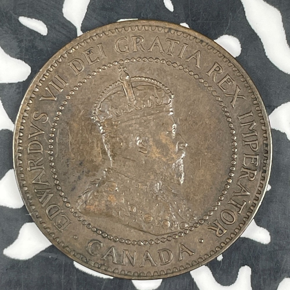 1907-H Canada Large Cent Lot#C9280 Nice! Key Date!