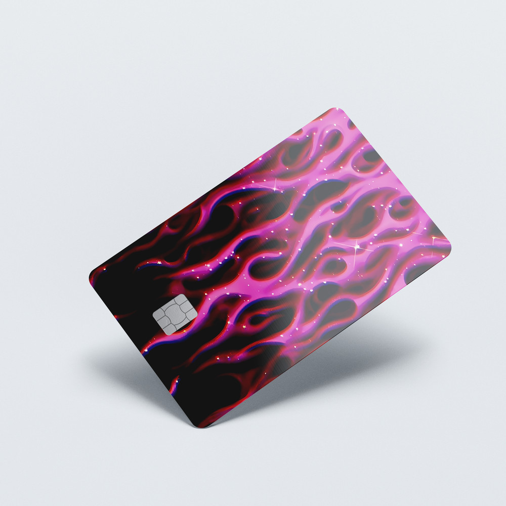 Midnight Flames Card Skin (PINK)