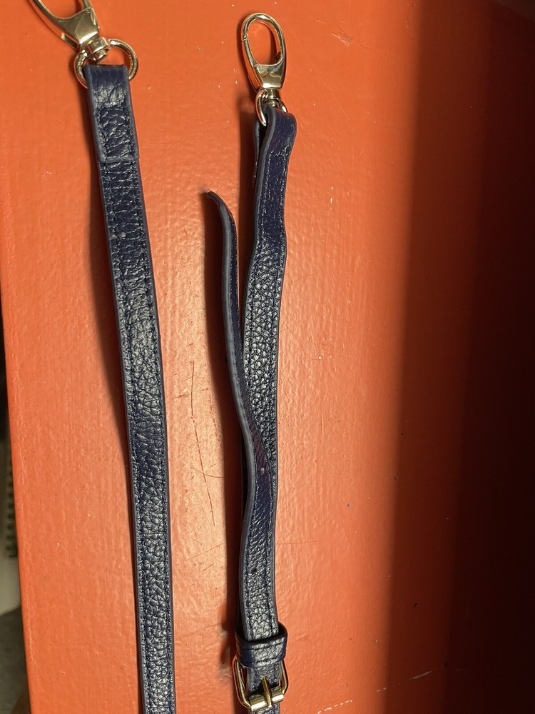 blue leather straps set of 2